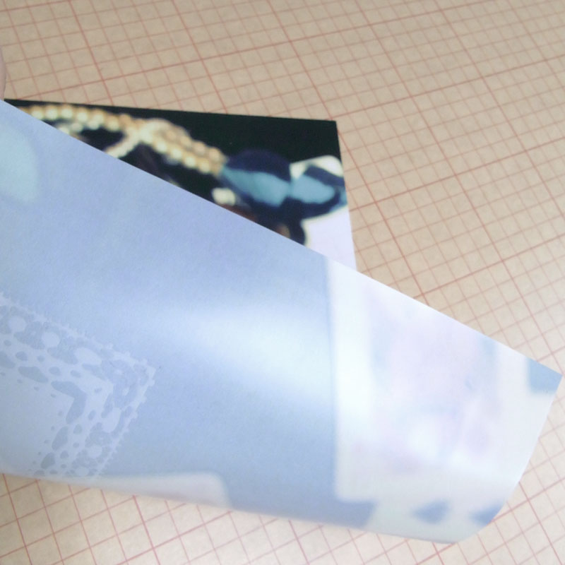 クリアポスター　白版